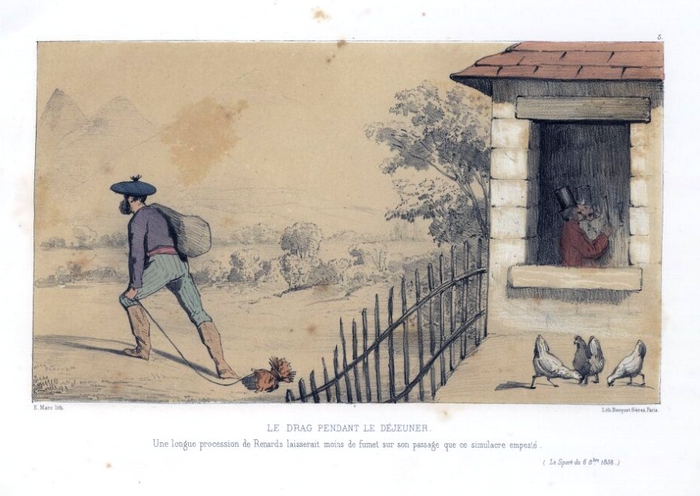 A. Duruy - Dessin humoristique sur le Pau Hunt - 1862 - Archives de l'équipage (12)